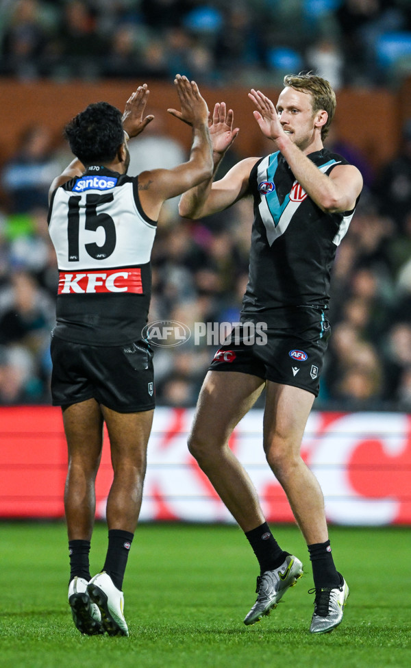 AFL 2025 Round 22 - Port Adelaide v Fremantle - A-61247349