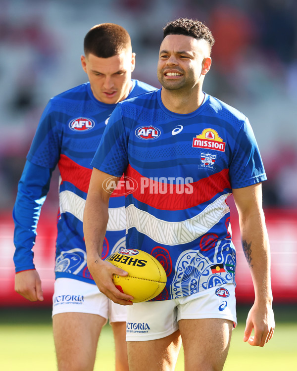 AFL 2025 Round 22 - Melbourne v Western Bulldogs - A-61258420