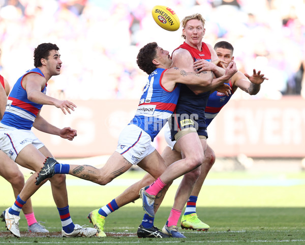 AFL 2025 Round 22 - Melbourne v Western Bulldogs - A-61258519