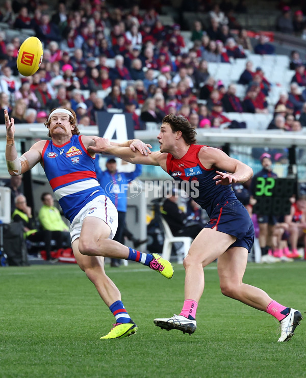 AFL 2025 Round 22 - Melbourne v Western Bulldogs - A-61261340