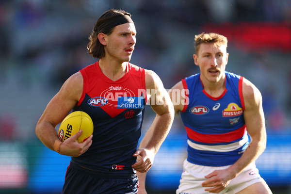 AFL 2025 Round 22 - Melbourne v Western Bulldogs - A-61261346