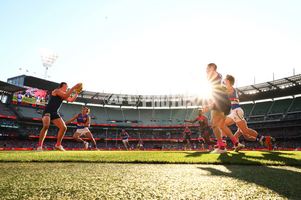 AFL 2025 Round 22 - Melbourne v Western Bulldogs - A-61267518