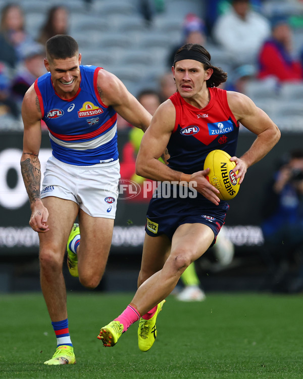 AFL 2025 Round 22 - Melbourne v Western Bulldogs - A-61267605