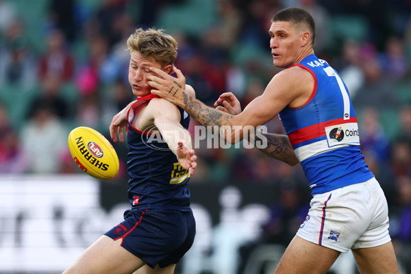 AFL 2025 Round 22 - Melbourne v Western Bulldogs - A-61270547