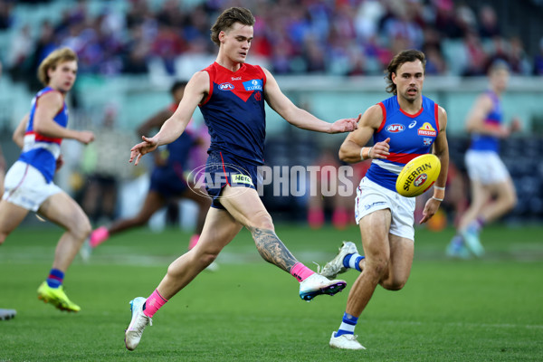 AFL 2025 Round 22 - Melbourne v Western Bulldogs - A-61270551