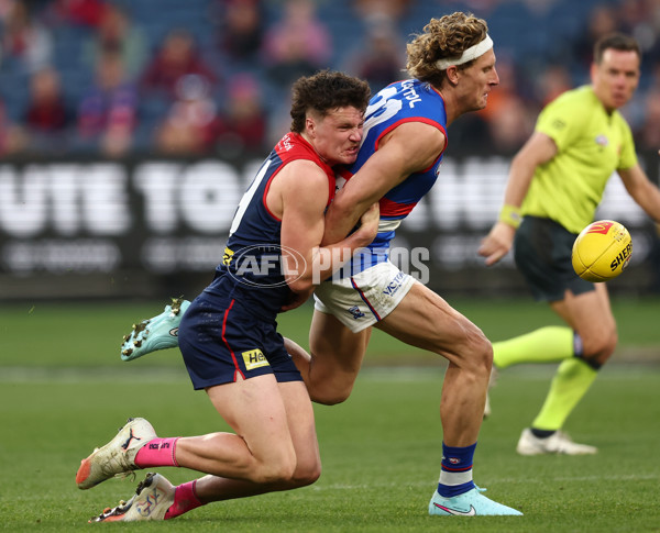AFL 2025 Round 22 - Melbourne v Western Bulldogs - A-61270573