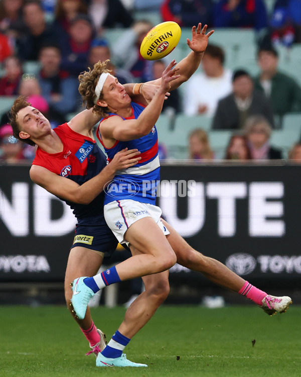 AFL 2025 Round 22 - Melbourne v Western Bulldogs - A-61273447