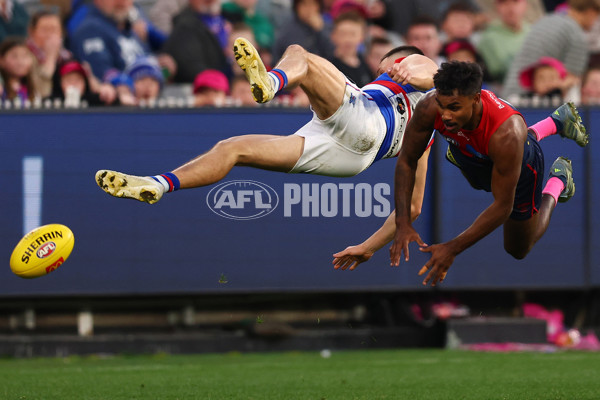 AFL 2025 Round 22 - Melbourne v Western Bulldogs - A-61275439