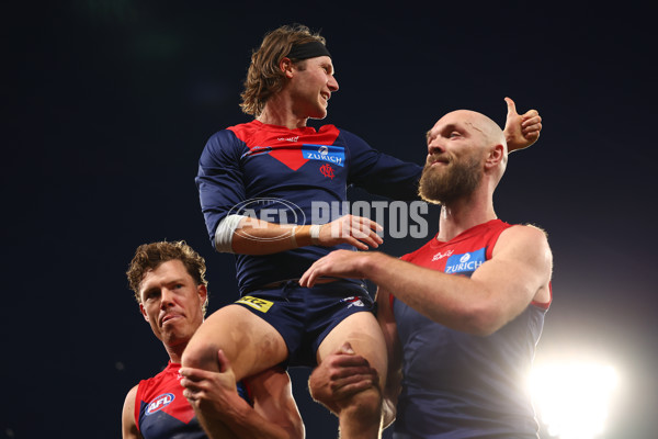AFL 2025 Round 22 - Melbourne v Western Bulldogs - A-61278364