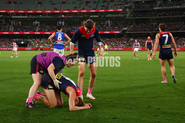 AFL 2025 Round 22 - Melbourne v Western Bulldogs - A-61281057
