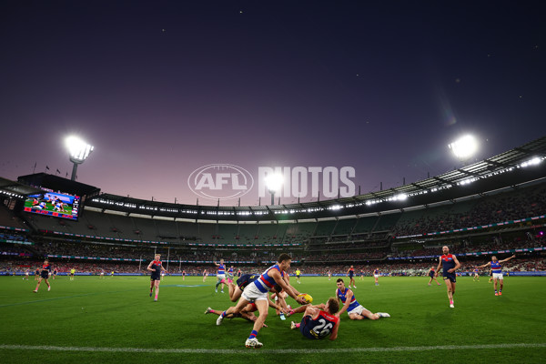 AFL 2025 Round 22 - Melbourne v Western Bulldogs - A-61281087