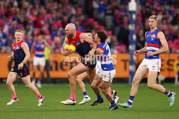 AFL 2025 Round 22 - Melbourne v Western Bulldogs - A-61281366