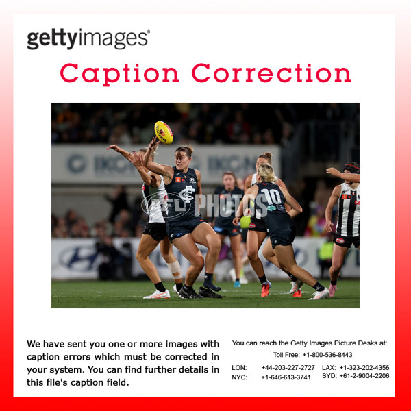 AFLW 2025 Round 01 - Carlton v Collingwood - A-61335027