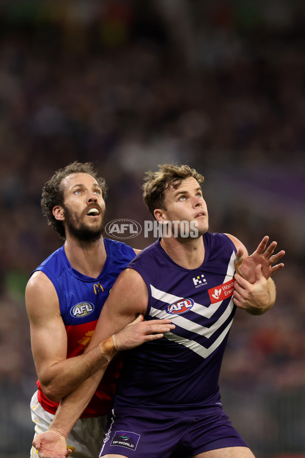 AFL 2025 Round 23 - Fremantle v Brisbane - A-61382495