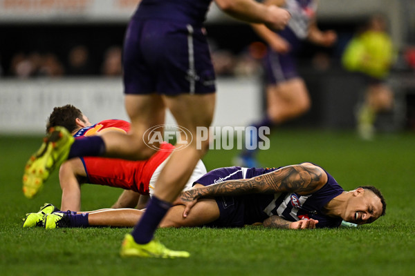 AFL 2025 Round 23 - Fremantle v Brisbane - A-61391618