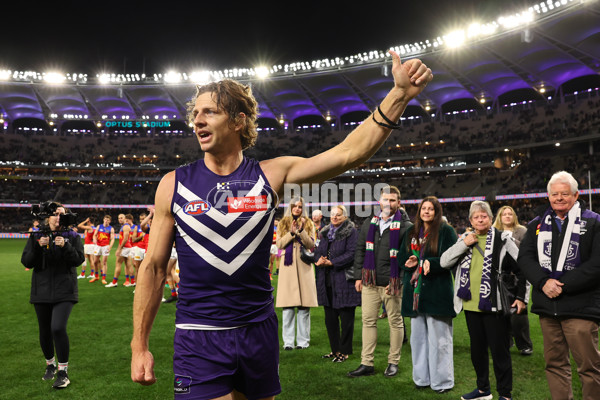 AFL 2025 Round 23 - Fremantle v Brisbane - A-61393811