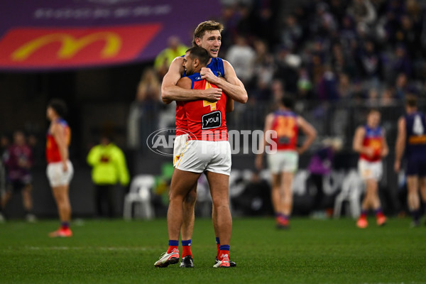 AFL 2025 Round 23 - Fremantle v Brisbane - A-61394502
