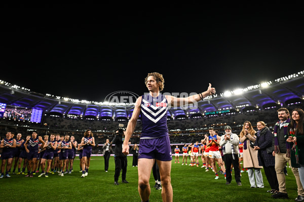 AFL 2025 Round 23 - Fremantle v Brisbane - A-61394505