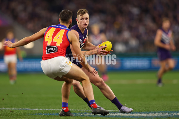 AFL 2025 Round 23 - Fremantle v Brisbane - A-61396313