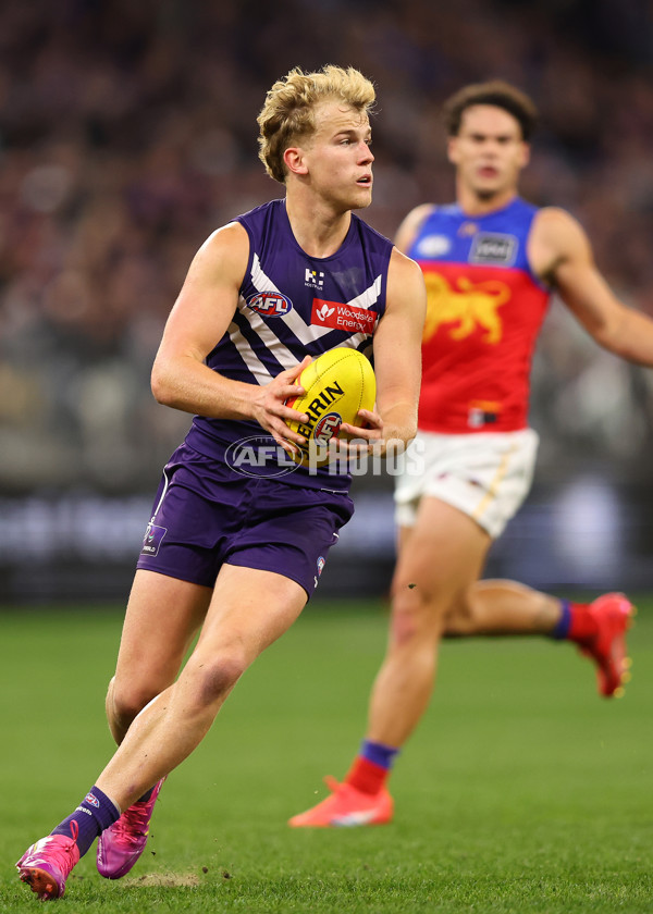 AFL 2025 Round 23 - Fremantle v Brisbane - A-61396315