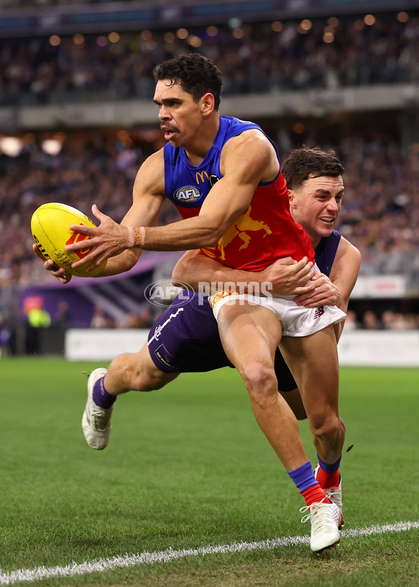 AFL 2025 Round 23 - Fremantle v Brisbane - A-61396320