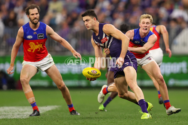 AFL 2025 Round 23 - Fremantle v Brisbane - A-61397211