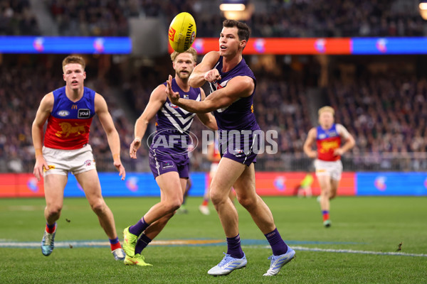 AFL 2025 Round 23 - Fremantle v Brisbane - A-61397228