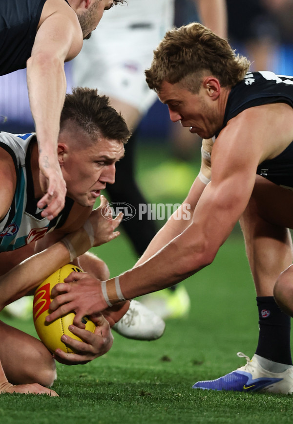 AFL 2025 Round 23 - Carlton v Port Adelaide - A-61402110