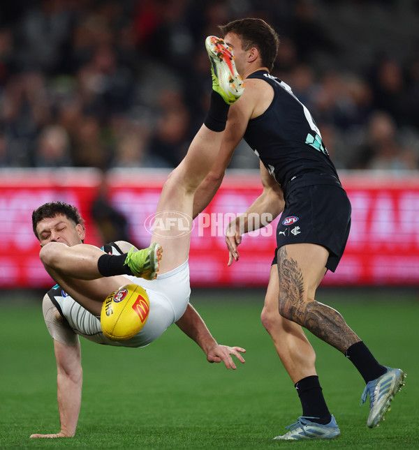 AFL 2025 Round 23 - Carlton v Port Adelaide - A-61404772