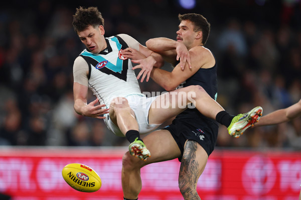 AFL 2025 Round 23 - Carlton v Port Adelaide - A-61404773