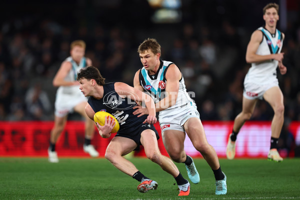 AFL 2025 Round 23 - Carlton v Port Adelaide - A-61404837