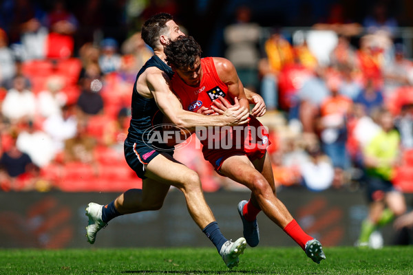 AFL 2025 Round 23 - Gold Coast v GWS - A-61405075