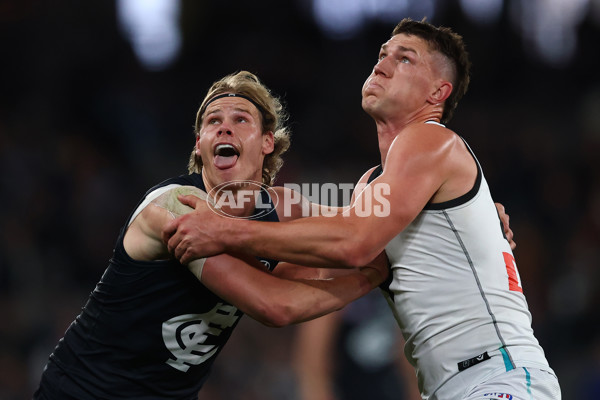 AFL 2025 Round 23 - Carlton v Port Adelaide - A-61407624
