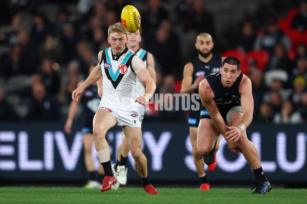 AFL 2025 Round 23 - Carlton v Port Adelaide - A-61407668