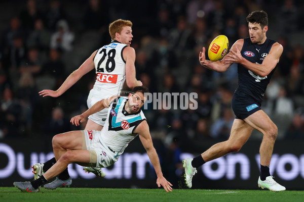 AFL 2025 Round 23 - Carlton v Port Adelaide - A-61410031
