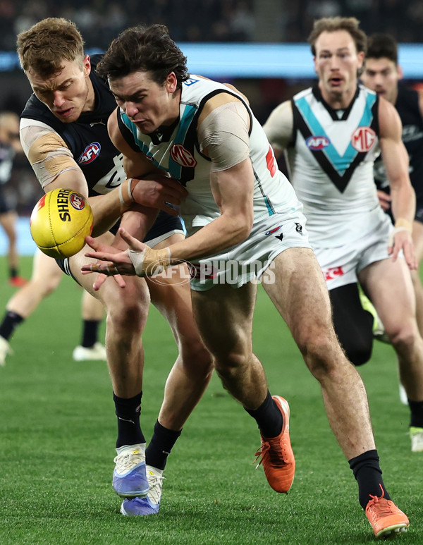 AFL 2025 Round 23 - Carlton v Port Adelaide - A-61410098