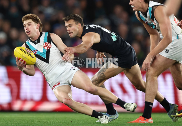AFL 2025 Round 23 - Carlton v Port Adelaide - A-61410354