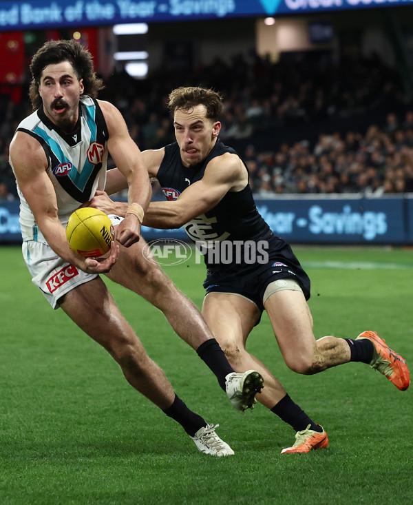 AFL 2025 Round 23 - Carlton v Port Adelaide - A-61413213
