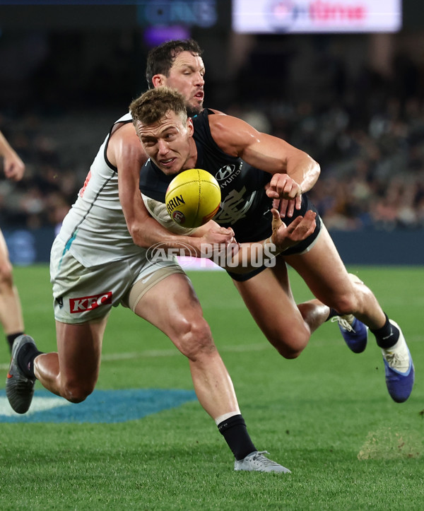AFL 2025 Round 23 - Carlton v Port Adelaide - A-61415318