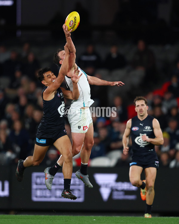 AFL 2025 Round 23 - Carlton v Port Adelaide - A-61415327