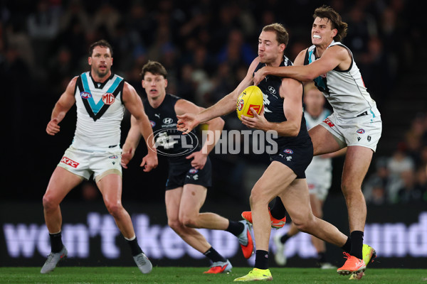 AFL 2025 Round 23 - Carlton v Port Adelaide - A-61415369