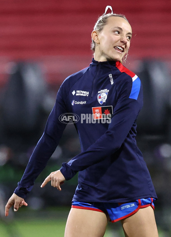 AFLW 2025 Round 01 - Western Bulldogs v Melbourne - A-61424344