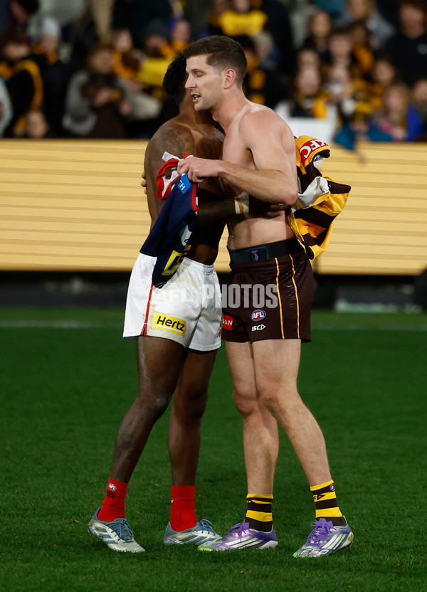 AFL 2025 Round 23 - Hawthorn v Melbourne - A-61429303