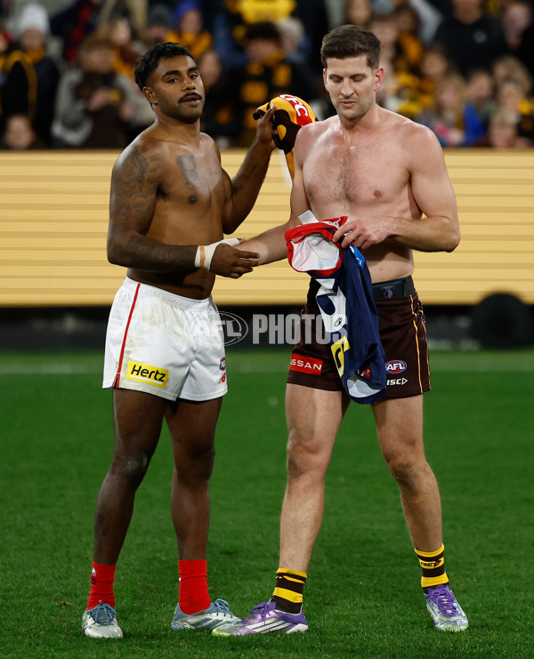 AFL 2025 Round 23 - Hawthorn v Melbourne - A-61429695