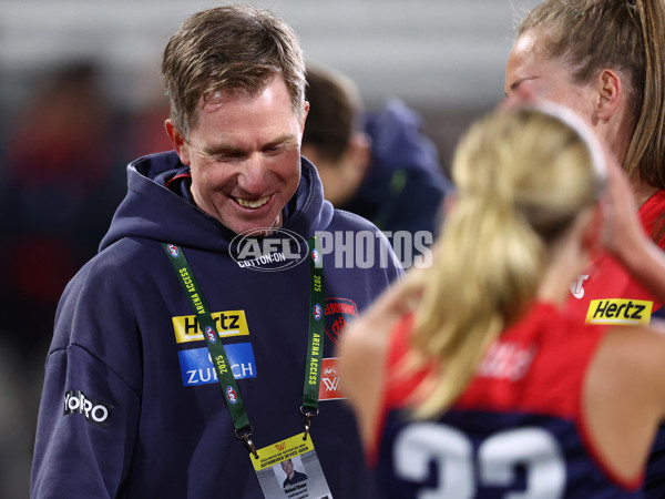 AFLW 2025 Round 01 - Western Bulldogs v Melbourne - A-61440490