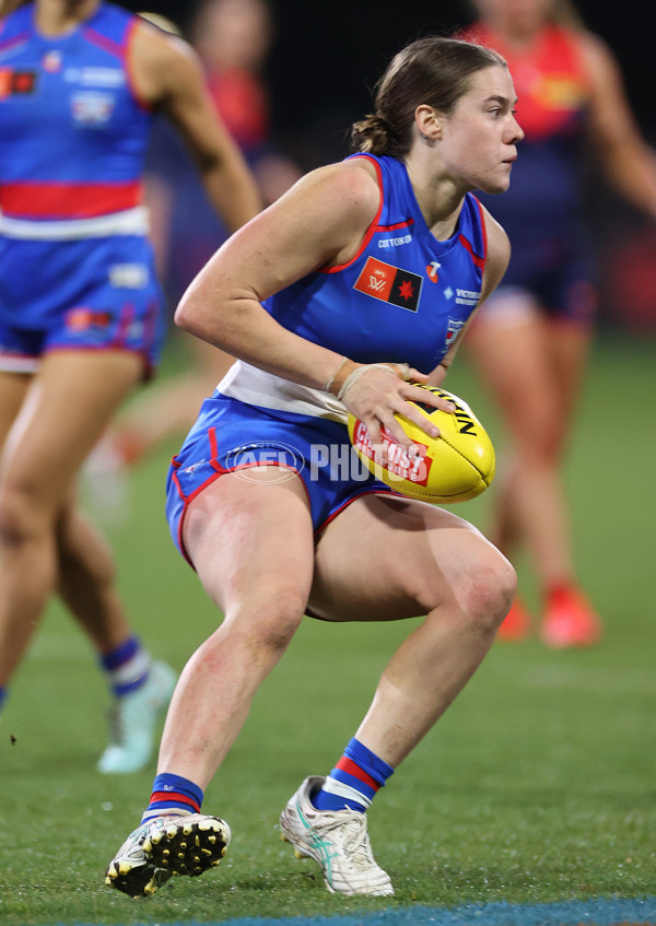 AFLW 2025 Round 01 - Western Bulldogs v Melbourne - A-61450413