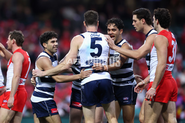 AFL 2025 Round 23 - Sydney v Geelong - A-61496794
