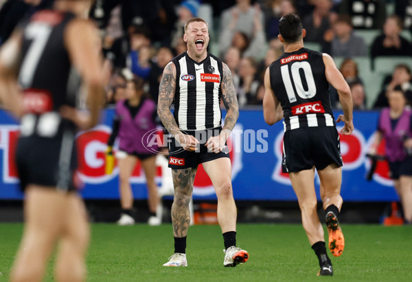 AFL 2025 Round 24 - Collingwood v Melbourne - A-61641886