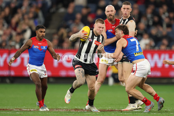 AFL 2025 Round 24 - Collingwood v Melbourne - A-61644777