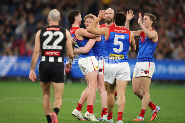 AFL 2025 Round 24 - Collingwood v Melbourne - A-61647471